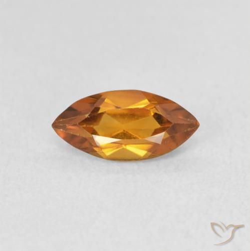 0.52ct Natural Laranja Médio Citrino, Marquesa, VS