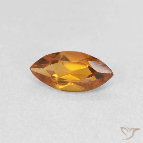 Citrino Laranja Médio Natural 0.52ct, Marquesa, VS