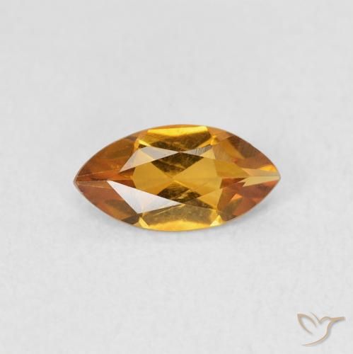 0.48ct Natural Laranja Médio Citrino, Marquesa, VS