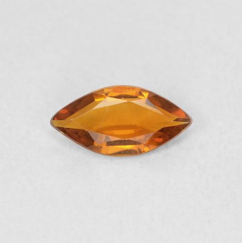 0.37ct Natural Laranja Profundo Citrino, Marquesa, VVS