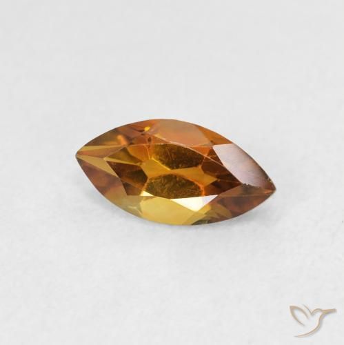 Citrino laranja marrom Natural 0.58ct, Marquesa, VS