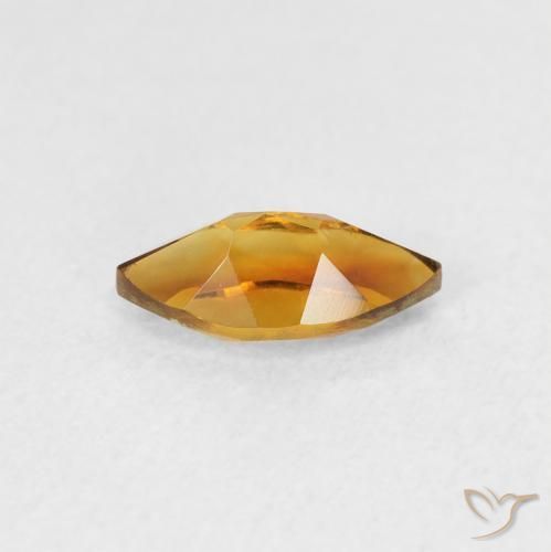 Citrino laranja marrom Natural 0.58ct, Marquesa, VS