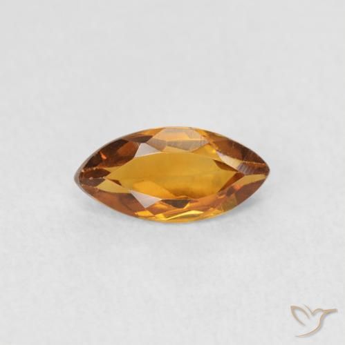 0.46ct Natural Laranja Médio Citrino, Marquesa, VS