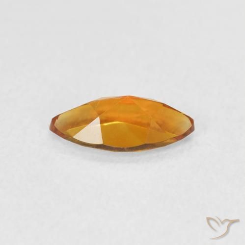 Citrino Laranja Médio Natural 0.48ct, Marquesa, VVS-VS