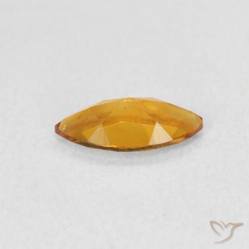 Citrino Laranja Médio Natural 0.46ct, Marquesa, VVS-VS