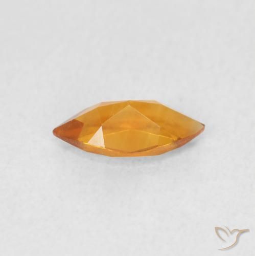 Citrino Laranja Médio Natural 0.47ct, Marquesa, VVS