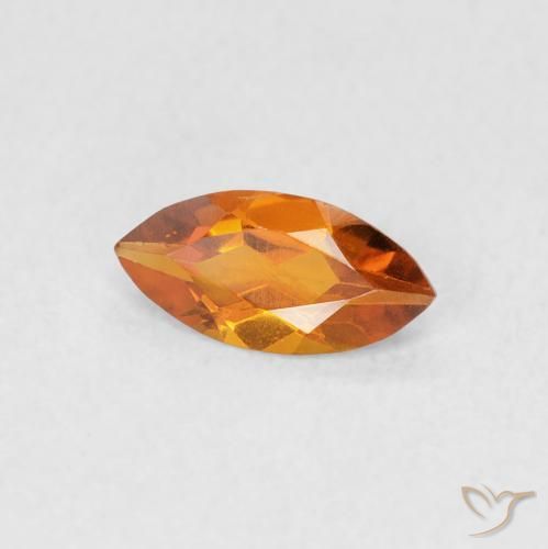 Citrino Laranja Médio Natural 0.47ct, Marquesa, VS