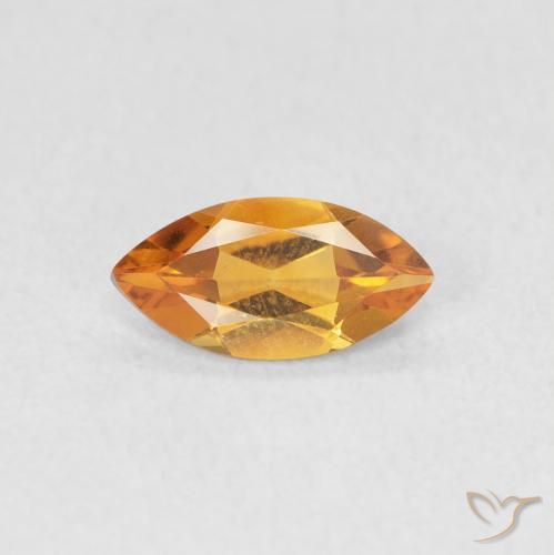 0.48ct Natural Laranja Médio Citrino, Marquesa, VVS