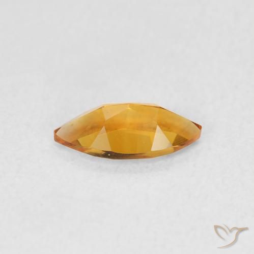 Citrino Laranja Médio Natural 0.48ct, Marquesa, VVS