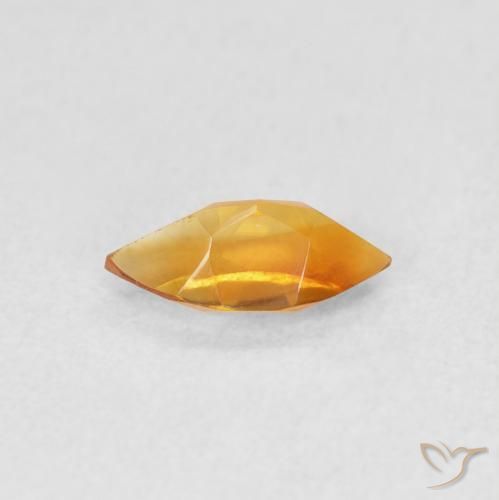 Citrino Laranja Médio Natural 0.48ct, Marquesa, VVS
