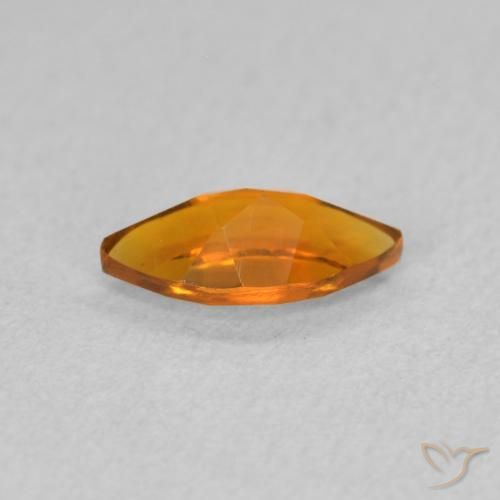 Citrino Laranja Médio Natural 0.50ct, Marquesa, VVS