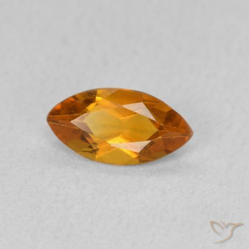 Citrino laranja marrom Natural 0.49ct, Marquesa, VVS-VS