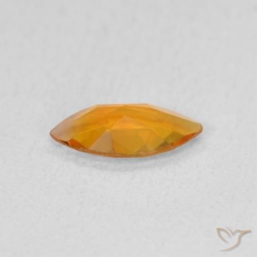 Citrino Laranja Profundo-Ouro Natural 0.40ct, Marquesa, VVS