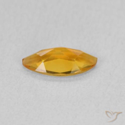 Citrino Laranja escuro-dourado Natural 0.43ct, Marquesa, VVS