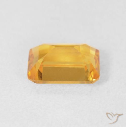 Citrino Medium Light Orange-Gold Natural 1.49ct, Corte Octógono / Esmeralda, VVS