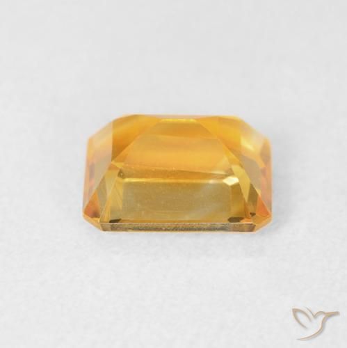 Citrino Laranja-Ouro Natural 1.49ct, Corte Octógono / Esmeralda, VVS-VS