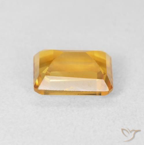 Citrino Dourado médio Natural 1.58ct, Corte Octógono / Esmeralda, VVS-VS