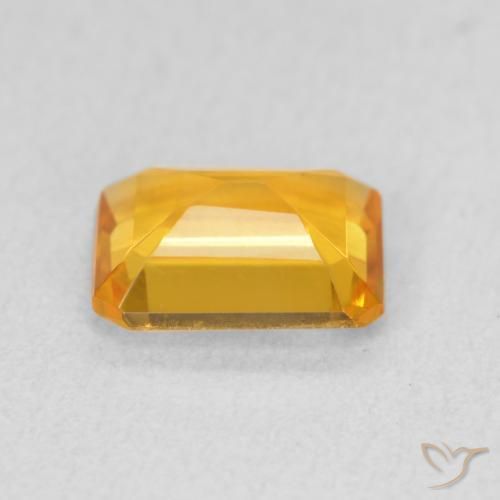 Citrino Medium Light Orange-Gold Natural 1.21ct, Corte Octógono / Esmeralda, VVS