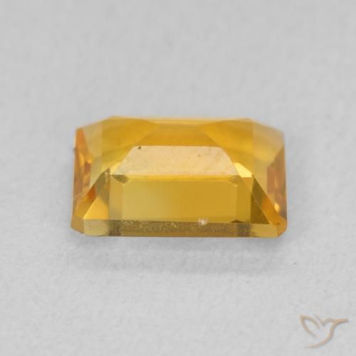 Citrino Dourado médio Natural 1.35ct, Corte Octógono / Esmeralda, VVS