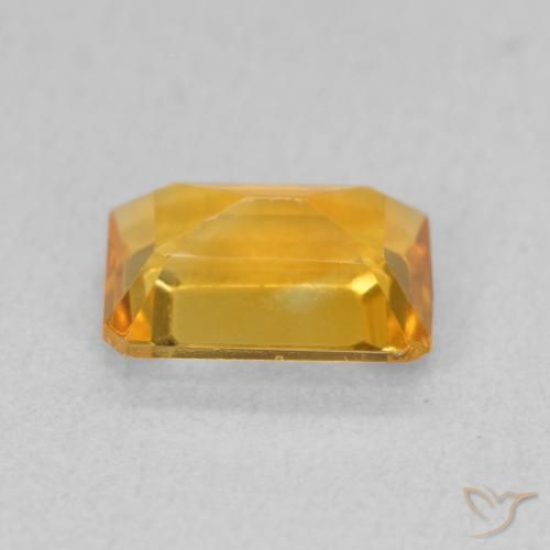 Citrino Dourado médio Natural 1.26ct, Corte Octógono / Esmeralda, VVS
