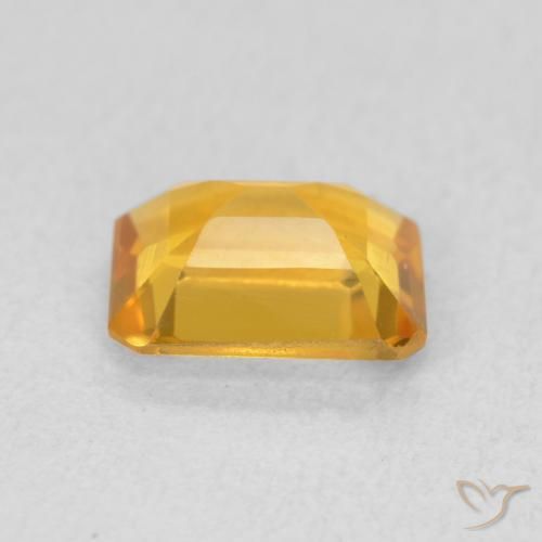 Citrino Dourado médio Natural 1.29ct, Corte Octógono / Esmeralda, VVS-VS