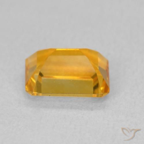 Citrino Laranja Profundo-Ouro Natural 1.42ct, Corte Octógono / Esmeralda, VVS