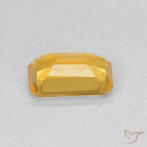 Citrino Dourado médio Natural 1.07ct, Corte Octógono / Esmeralda, VVS-VS