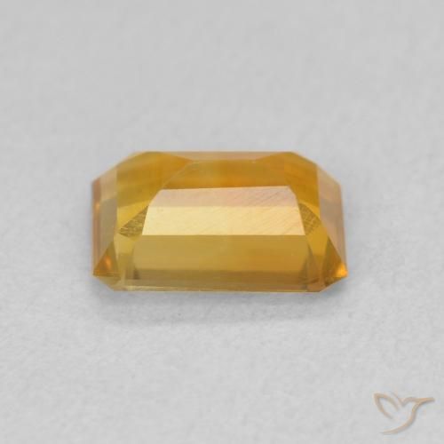Citrino Laranja escuro-dourado Natural 1.12ct, Corte Octógono / Esmeralda, VVS-VS
