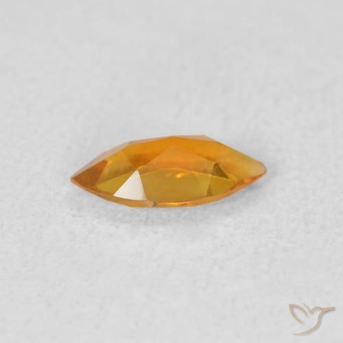 Citrino damasco laranja Natural 0.40ct, Marquesa, VVS-VS