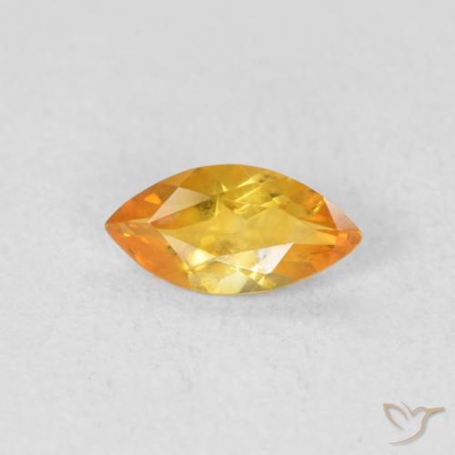 0.44ct Natural Dourado médio Citrino, Marquesa, VVS-VS