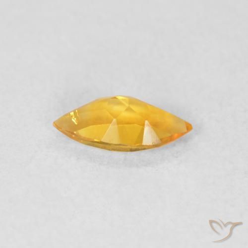 Citrino Dourado médio Natural 0.44ct, Marquesa, VVS-VS