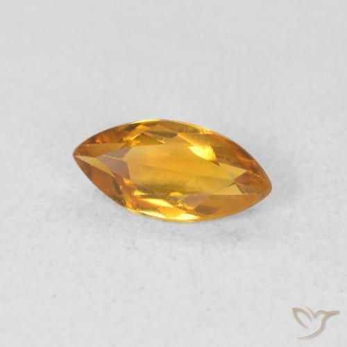 Citrino Laranja-Ouro Natural 0.51ct, Marquesa, VVS-VS