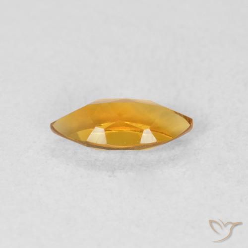 Citrino Laranja-Ouro Natural 0.51ct, Marquesa, VVS-VS