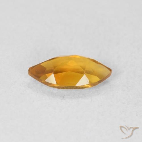 Citrino Laranja-dourado médio Natural 0.57ct, Marquesa, VVS-VS