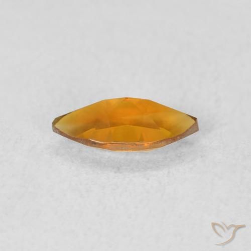 Citrino Laranja-dourado médio Natural 0.48ct, Marquesa, VVS-VS