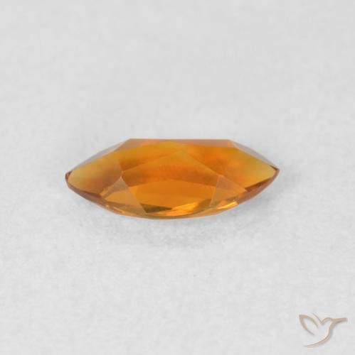 Citrino Laranja escuro Natural 0.50ct, Marquesa, VVS-VS