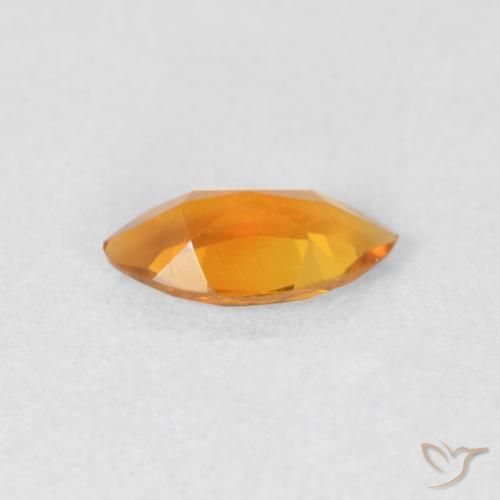 Citrino Laranja Médio Natural 0.51ct, Marquesa, VVS-VS