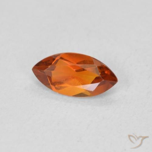 Citrino Laranja Profundo Natural 0.47ct, Marquesa, VVS-VS