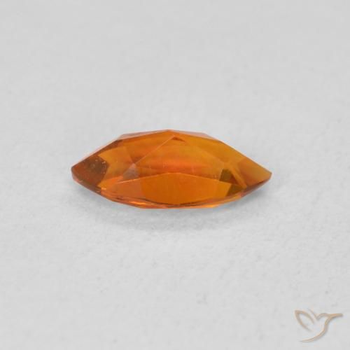 Citrino Laranja Profundo Natural 0.47ct, Marquesa, VVS-VS