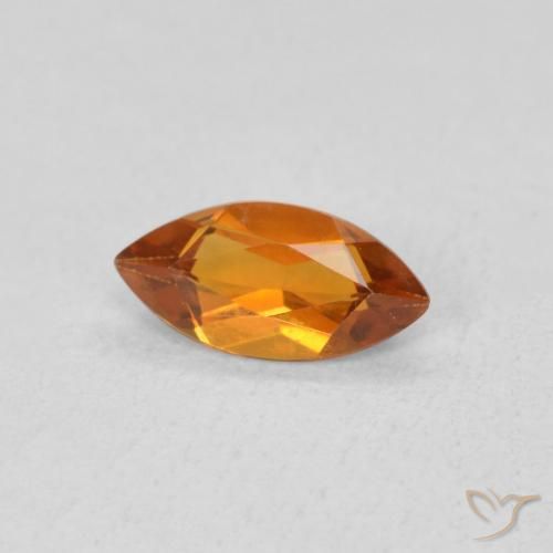 Citrino damasco laranja Natural 0.51ct, Marquesa, VS