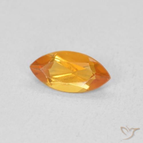 Citrino Laranja Intenso Natural 0.48ct, Marquesa, VS