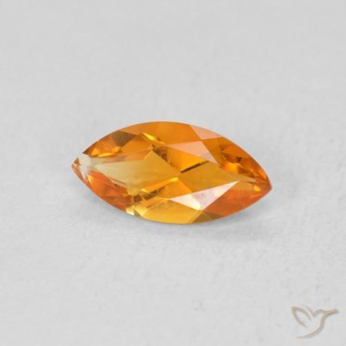 Citrino damasco laranja Natural 0.46ct, Marquesa, VS