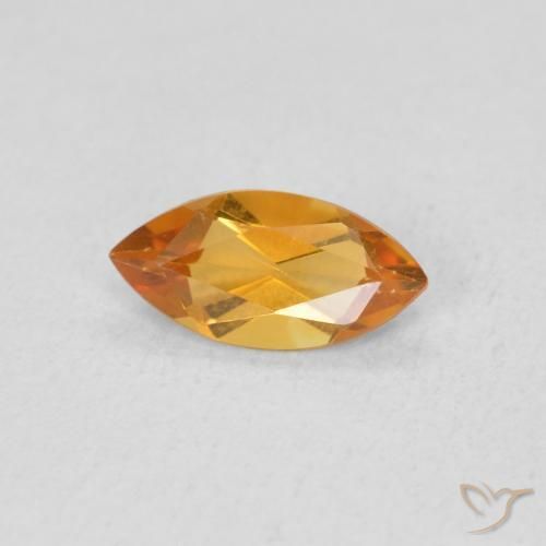 Citrino Laranja Médio Natural 0.46ct, Marquesa, VS
