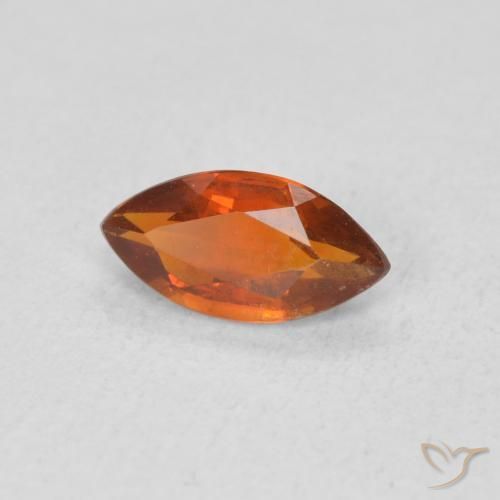 Citrino fogo laranja Natural 0.52ct, Marquesa, VVS-VS
