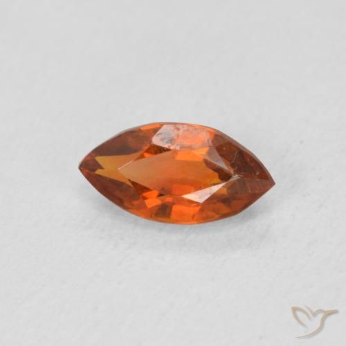 Citrino Laranja escuro Natural 0.57ct, Marquesa, VVS-VS