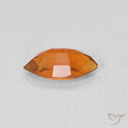 Citrino Laranja escuro Natural 0.57ct, Marquesa, VVS-VS