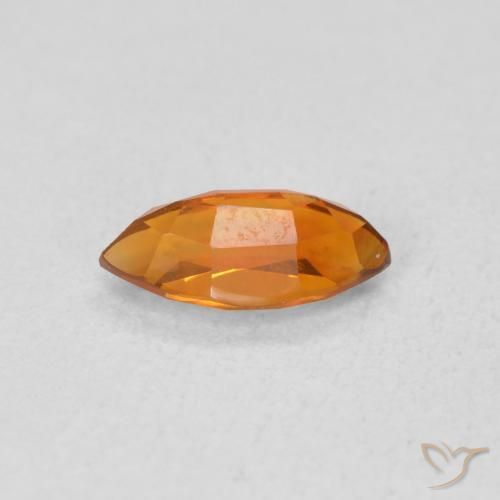 Citrino Laranja Profundo Natural 0.56ct, Marquesa, VVS-VS