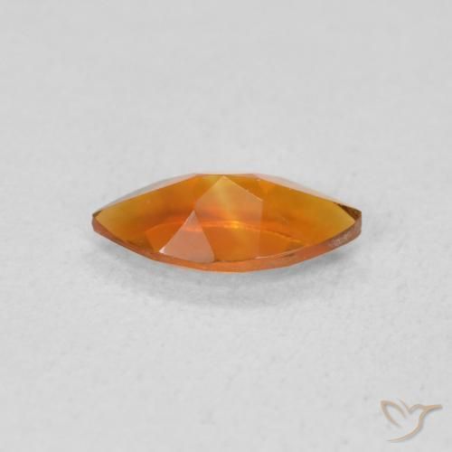 Citrino laranja marrom Natural 0.49ct, Marquesa, VVS-VS