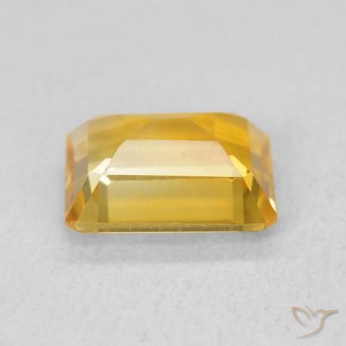 Citrino Dourado Escuro Natural 1.39ct, Corte Octógono / Esmeralda, VVS