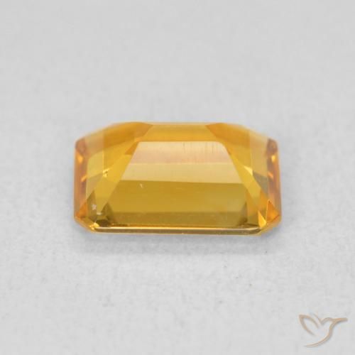 Citrino Dourado médio Natural 1.10ct, Corte Octógono / Esmeralda, VVS